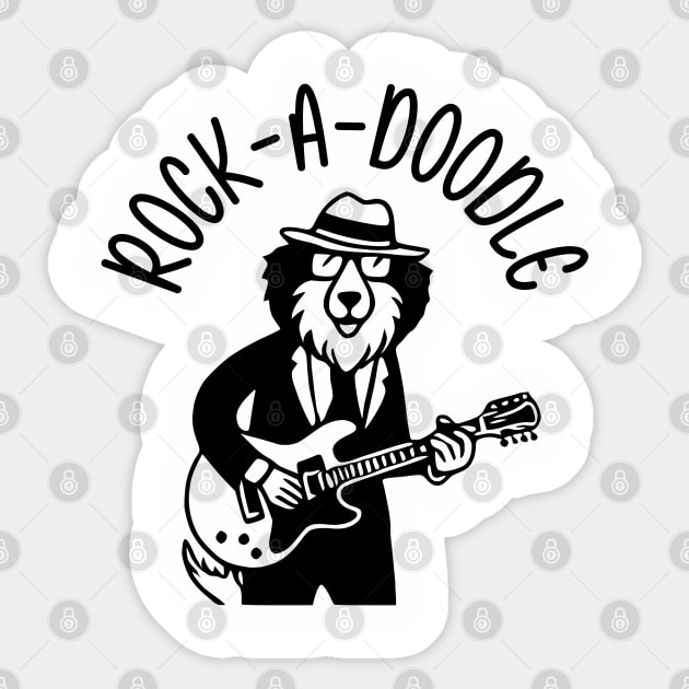 Rock-A-Doodle Sticker by KayBee Gift Shop